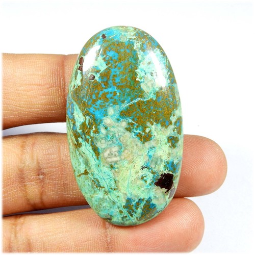 Cabochon chrysocolle bleu - cabochon,