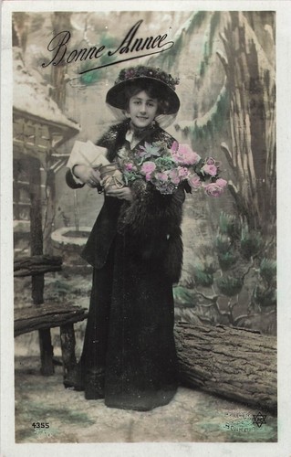 Bonne annee femme - femme, chapeau