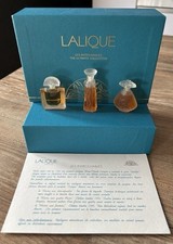 COFFRET miniature LALIQUE . LES INTROUVABLES . 3 flacons parfum