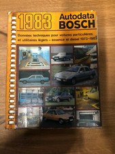 AUTODATA BOSCH 1983 DONNEES TECHNIQUES VOITURES PARTICULIERES 1973-1983