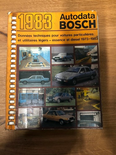 Autodata bosch 1983 - bosch, donnees
