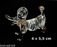 magnifique caniche en verre