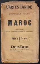 MAROC Carte Taride couleurs