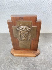 Ancien Petit Reliquaire Croix Sur Bois Ecce Homo Prud’homme Deco 
