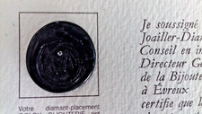 DIAMANT sur CARTE dans cachet