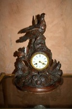 FORET NOIRE  PENDULE HORLOGE XIX ème 19th sculpté