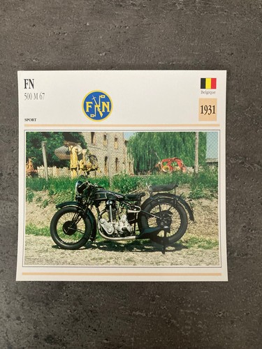 Carte fiche moto collection - carte,