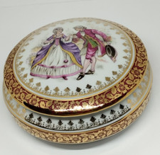 Boite Bonbonnière Vintage en Porcelaine De Limoges  Collection Objet D'art
