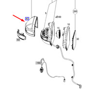 Coque de rétroviseur avant