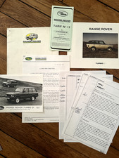 UNIQUE 1986 - Range Rover Classic press kit / press release