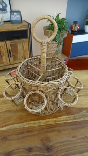 Panier porte bouteille verre - panier,