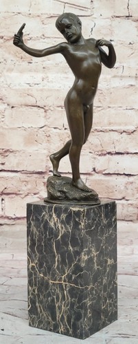 David goliath bronze statue - david,