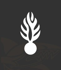 Autocollant FLAMME GENDARMERIE 10 CM SUR 4 CM