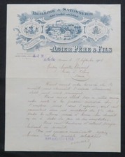 Facture SALON 1904 HUILERIE DES TROIS MOULINS huile olive savon AGIER oil 88