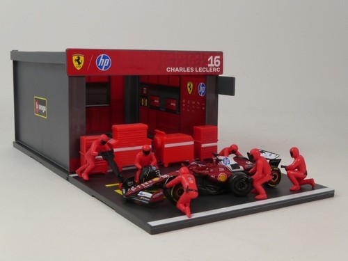 Burago pit pass garage ferrari - burago,