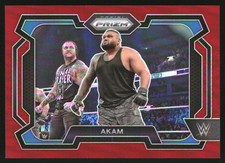 B5542- 2024 Panini Prisme Wwe Prizms Rouge Cartes -vous Pic- 15 + Gratuit US
