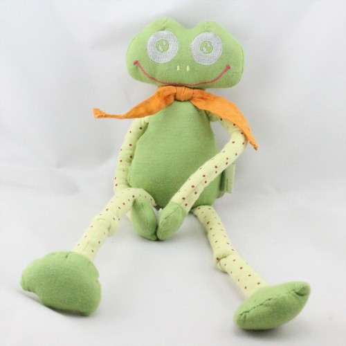 Doudou plat grenouille - , vert