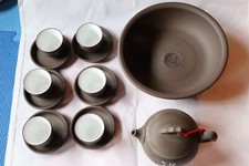 Chinese Miniature Grey Teapot Set