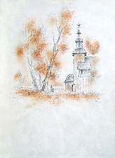 André HAMBOURG, LUMIÈRES DE HONFLEUR 1964, lithographie