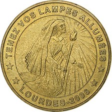 [#394706] France, Jeton, Lourdes - Tenez vos lampes allumées, 2006, Cuivre-nicke