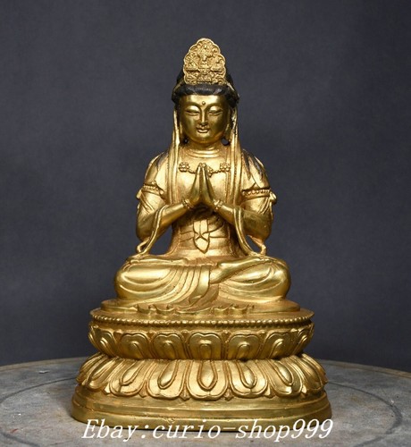 Tibet bronze gilt - bronze, kwan-yin