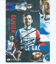 TOUR DE FRANCE CYCLISME autographe  de   OLIVIER LE GAC    team FDJ