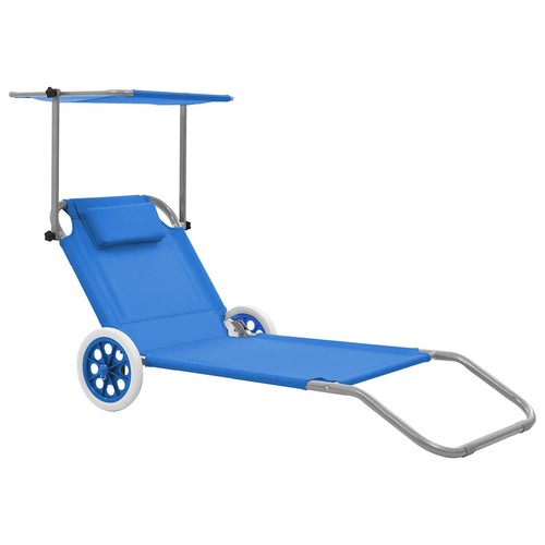 Chaise longue pliable auvent - longue,