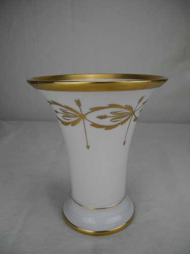 Ancien vase doré - vase, porcelaine