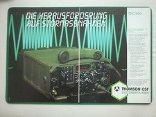 2/85 PUB THOMSON-CSF TELECOMMUNICATION RADIO TRC950 ELECTRONIC WARFARE GERMAN AD