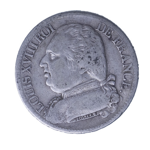 Louis xviii francs 1814 - xviii, 5