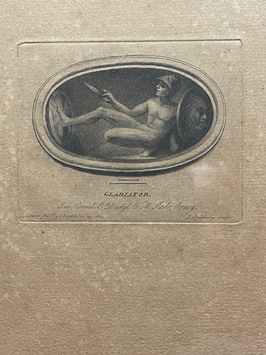 Rare gravure 1785 signée