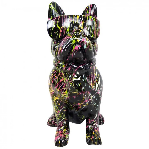 Statue chien bouledogue