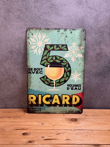 Plaque métal ricard 494 - plaque,