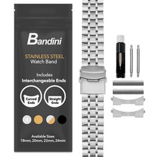 22mm steel metal watch - 22mm, band