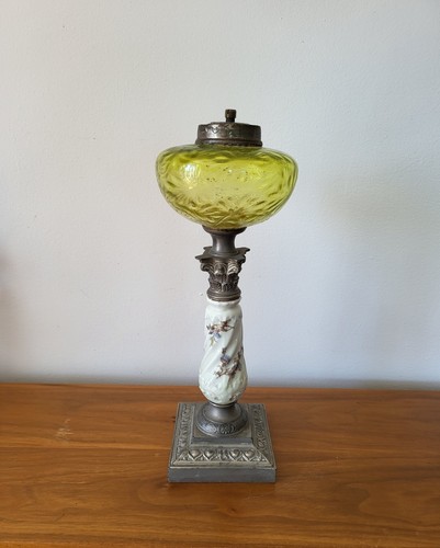 Ancien pied lampe - pied, à