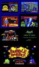 Compilation Amstrad Disc 7 Jeux Gryzor Bubble Bobble  Asphalt Ramparts  ECT