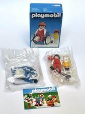 Playmobil 3363  de 1985 homme fauteuil roulant hôpital NEUF mais boîte ouverte