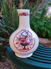 ANCIEN POT PICHET EN PORCELAINE DE COULEUVRE FLEURIE 18,5 CM