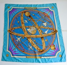 Foulard Avions Marcel Dassault "Sphère Armillaire" ,François de Reix