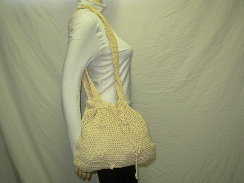 Sac main tissu crochet - sac, à