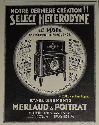 Publicite ancienne 1927 - , poste
