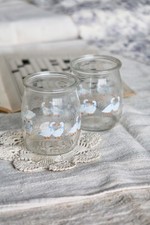 2 pots à yaourt vintage en