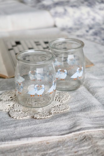 Pots yaourt vintage en - pots,
