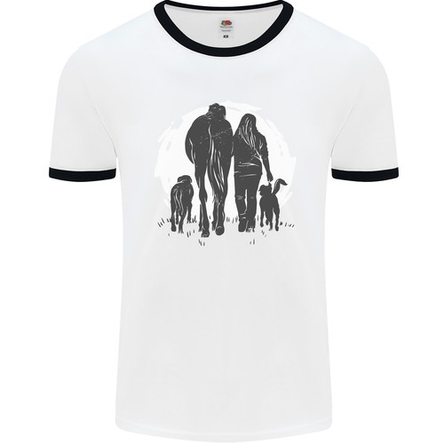 Cheval chiens équitation - cheval,