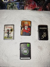 LOT DE BRIQUETS TYPES ZIPPO 3 ESSENCES ET 1 GAZ