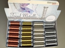 Fil Métallique Gutermann Sulky Or Argent Bronze 200M Bobine