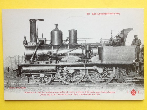 Cpa locomotive cie est - de, l'est