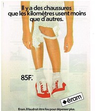 PUBLICITE ADVERTISING 054 1981  ERAM  chaussures femme