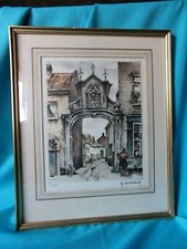 CADRE AVEC GRAVURE EAU FORTE