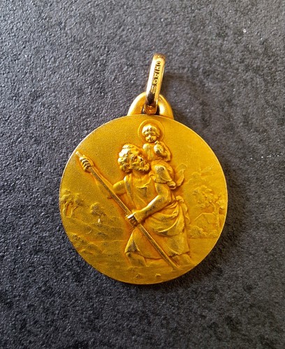Pendentif plaqué saint - en, or